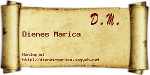 Dienes Marica névjegykártya